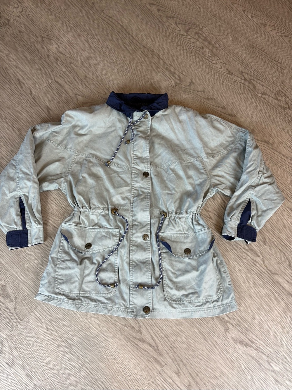 Vintage Trail Designs Light Gray Utility Jacket